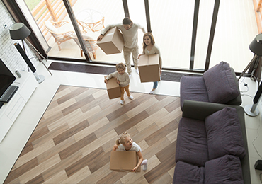 Family moving into home
